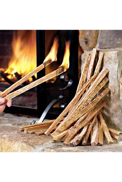 AKAY TİCARET Doğal Çam Çırası 1 kg Soba Şömine Mangal Barbekü Kömürü Tutuşturucu - Resim 3