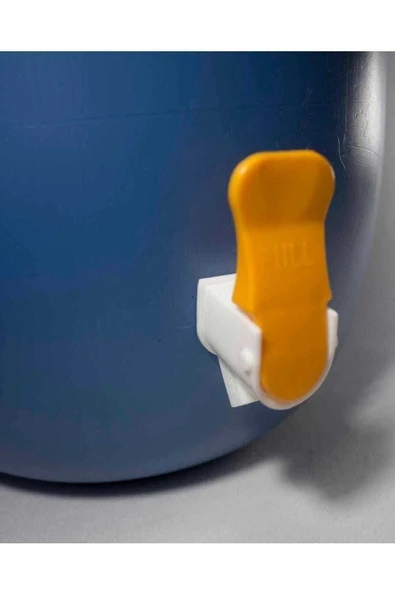 ŞEN PLASTİK Musluklu 40 Lt Litre Varil Içi Beyaz Plastik Yağ Turşu Bidon - Resim 2