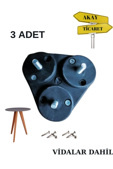 Akay 3'lü Açılı Aparat 3 Adet ürün görseli