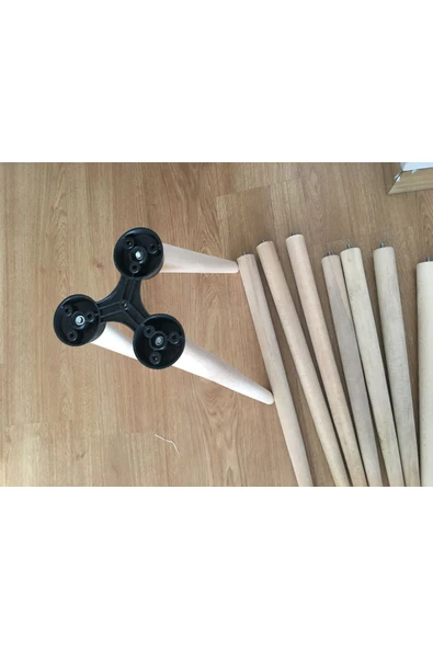 RAVZA MİNA Sehpa Ayağı 45 Cm Orta Sehpa Masa Ayağı Konik Ayak 4 Adet 45 Cm - Resim 4