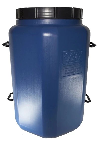 ŞEN PLASTİK Içi Beyaz Köşeli 80 Litre Plastik Zeytinyağı Turşu Bidonu