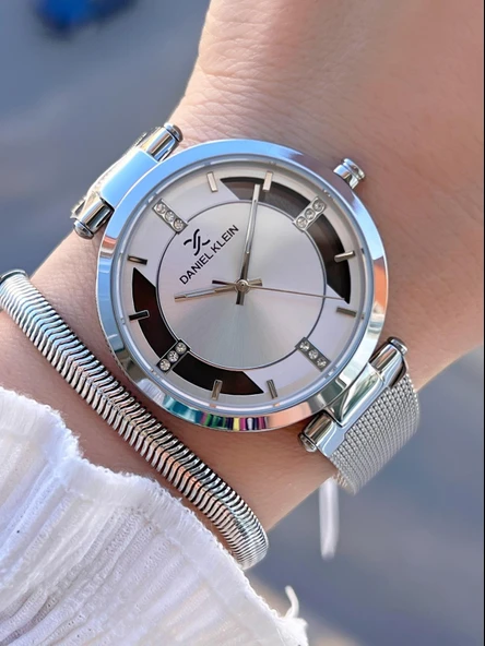 Daniel Klein Hasır Kordon 2 Yıl Garantili 3 Atm Suya Dayanıklı Kadın Kol Saati BDK.1.12988.1 ürün görseli