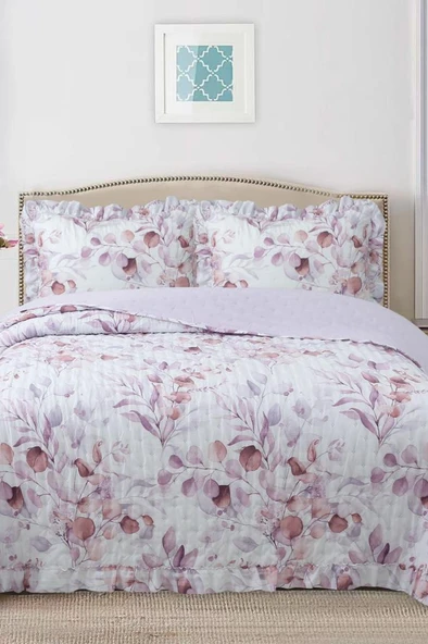 Breeze Çiçek Fısıltısı Çift Kişilik Yatak Örtüsü 240x260