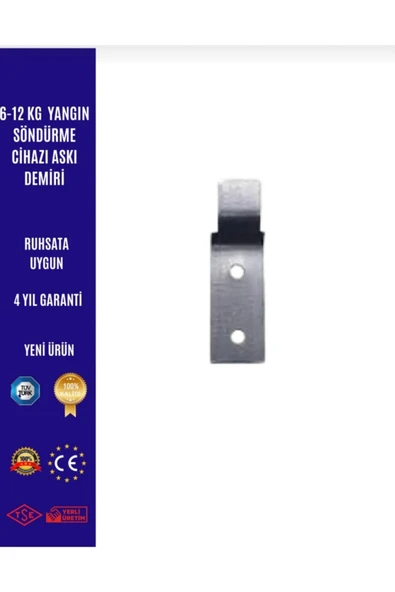 ünal grup  6- 12 Kg Yangın Tüpü Askılığı (1 Adet) Dübel Vida Dahil