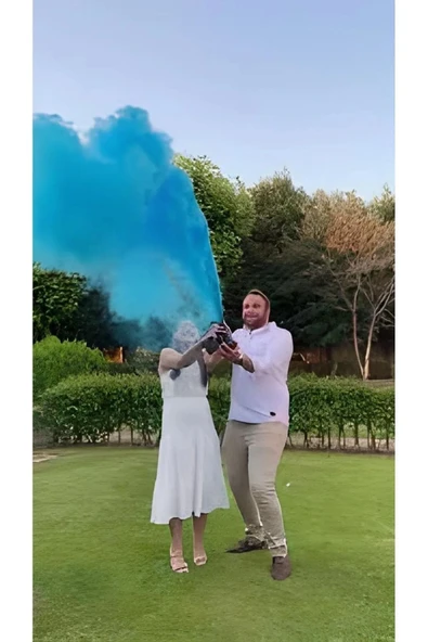 ünal grup  Baby Shower Tüp Mavi Cinsiyet Tüpü - 2
