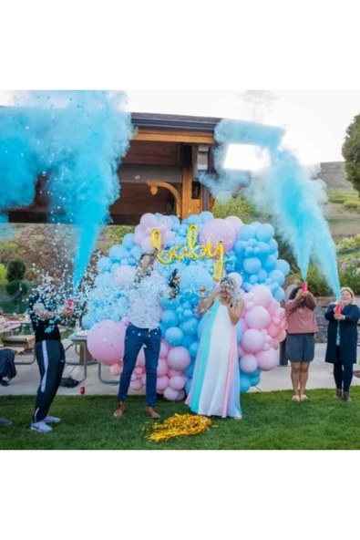 ünal grup  Cinsiyet Tüpü - Gender Reveal Partisi Tüpü Mavi Renk - 2