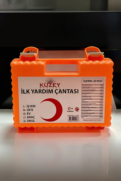 ünal grup  İlk Yardım Çantası Duvar Tipi | Araç, Ofis, Okul, Trafik, Acil, AFAD, İşyeri İlk Yardım Ekipmanı