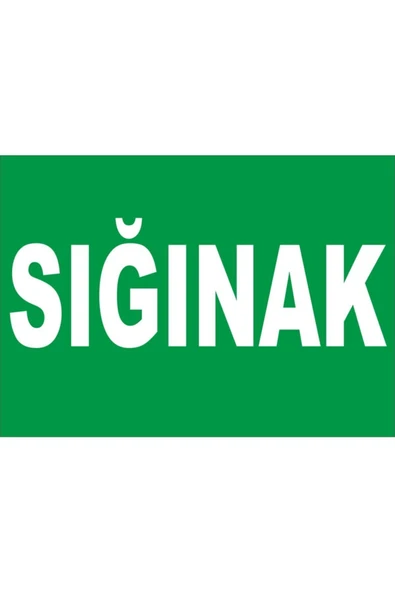ünal grup  Iş Güvenliği Levhası - Sığınak Aşağı Ok