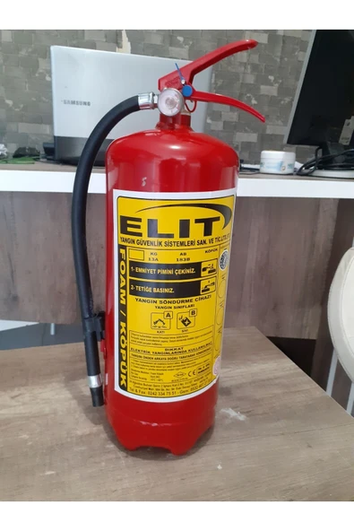 ünal grup  Delta Ruhsata Uygun 6 Kg Köpüklü Yangın Tüpü Yer Gösterme Levhası Askı Aparatı Hediye - 2