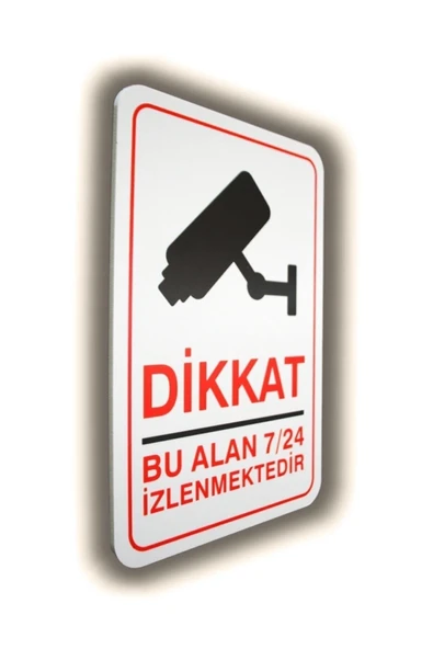 ünal grup  Pano Pvc Uyarıcı Levha Gizli Kamera 25*35 Cm