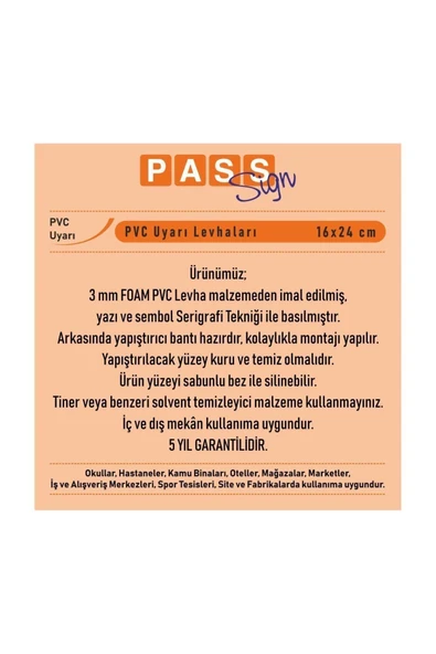 ünal grup  Pano Pvc Uyarıcı Levha Gizli Kamera 25*35 Cm - 3