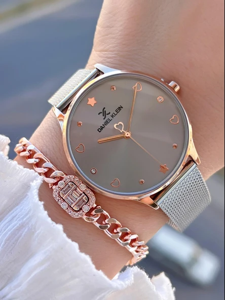 Daniel Klein Hasır Kordon 2 Yıl Garantili 3 Atm Suya Dayanıklı Kadın Kol Saati BDK.1.12789.4 ürün görseli