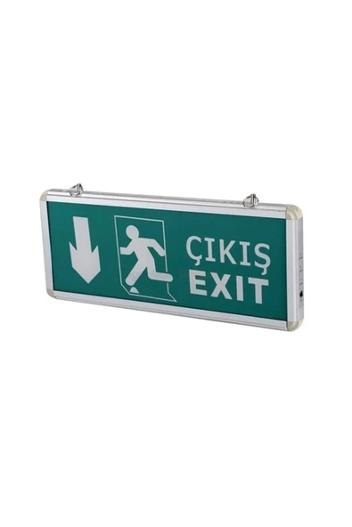 ünal grup  Cata Led Işıklı Acil Çıkış Exıt Levhası Aşağı Yön