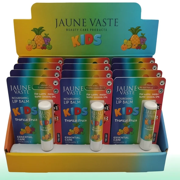 Jaune Vaste Lip Balm Kids Tropikal Meyveli 5 gr - 2
