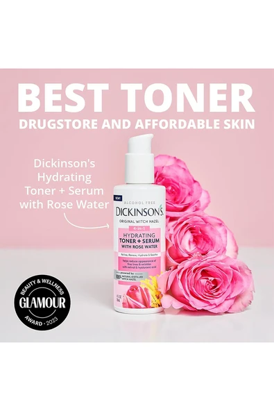 Dickinson's Cadı Fındığı ve Gül Suyu Özlü Nemlendirici Tonik + Serum 118ML - 7