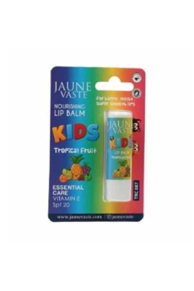Jaune Vaste Lip Balm Kids Tropikal Meyveli 5 gr