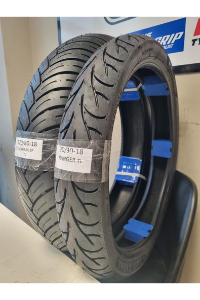120/80-18 VE 90/90-18 MOTOSİKLET LASTİK TAKIMI TL (TUBELESS - DUBLEKS) - 2