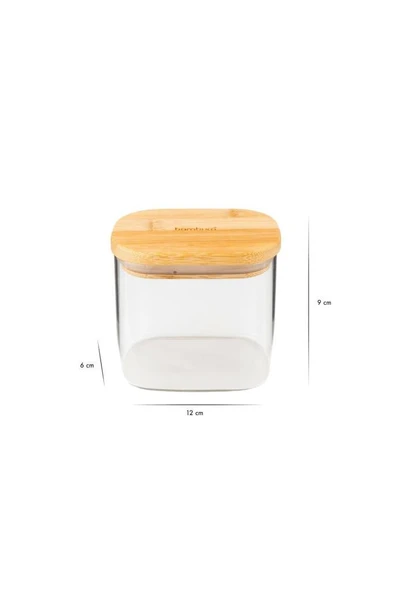 Bambum Multy - Bambu Kapaklı Cam Saklama Kabı 600ml - 2