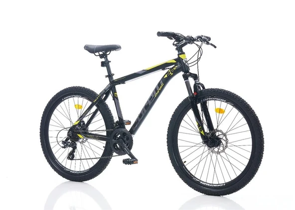 CORELLİ FELİX 2.0 ERKEK DAĞ BİSİKLETİ 330H MD 26 JANT 24 VİTES SİYAH SARI GRİ ürün görseli