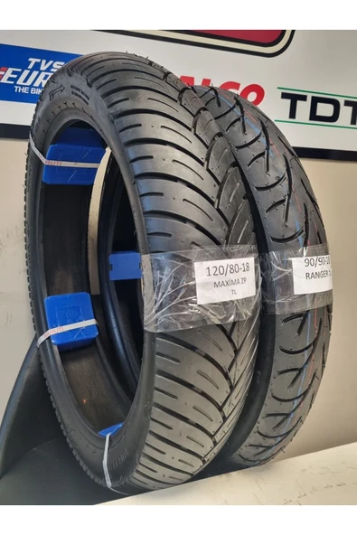 120/80-18 VE 90/90-18 MOTOSİKLET LASTİK TAKIMI TL (TUBELESS - DUBLEKS) - 3