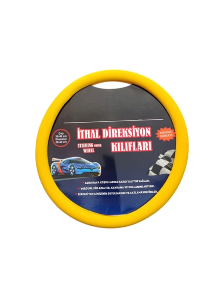 Silikon Direksiyon Kılıfı Sarı - 2