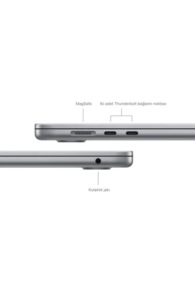 Apple 15-inch MacBook Air Apple M3 chip with 8-core CPU and 10-core GPU, 24GB, 512GB SSD Uzay Grisi - 7