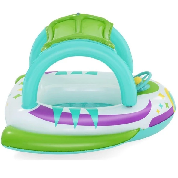 Bestway Gölgelikli Direksiyonlu Kornalı Bot 107x102 Cm - 34149 - 4