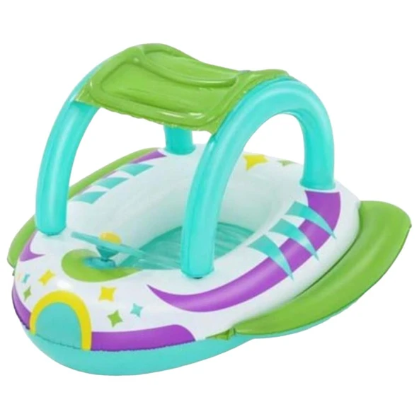 Bestway Gölgelikli Direksiyonlu Kornalı Bot 107x102 Cm - 34149 - 1