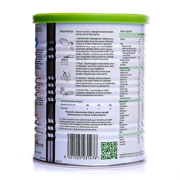 Golden Goat 2 Keçi Sütlü Devam Sütü 6-12 Ay 400 Gr - 3