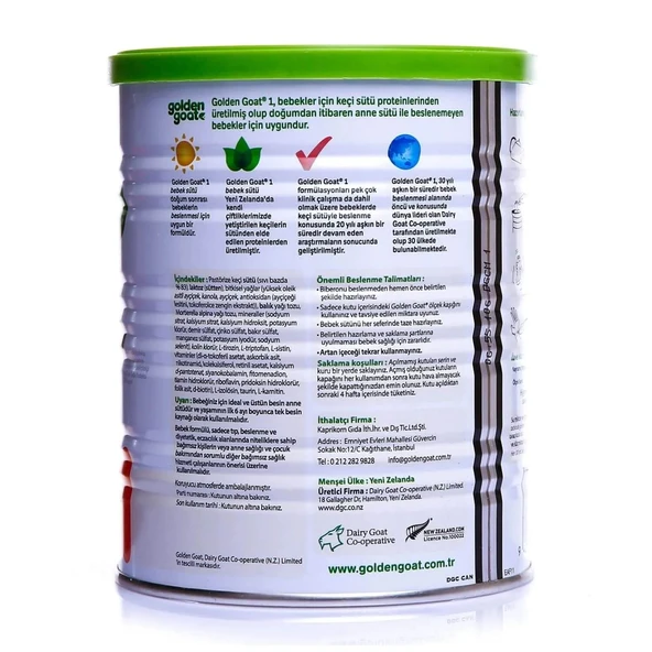 Golden Goat 1 Keçi Sütlü Bebek Sütü 0-6 Ay 400 Gr - 4