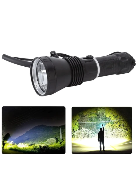 1200 LÜMEN PROFESYONEL ŞARJLI EL FENERİ WATTON WT-655 - Resim 7