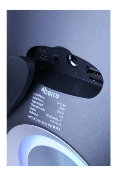 4 Berry Kablosuz Bluetooth Hoparlör Güçlü Ses - 8