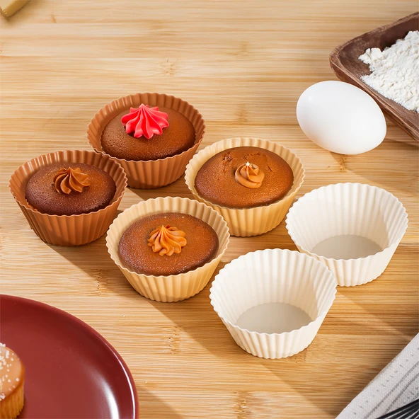 Perotti 16309 Silikon 6'lı Mini Kek Kalıbı Muffin Kek Kalıbı - 4