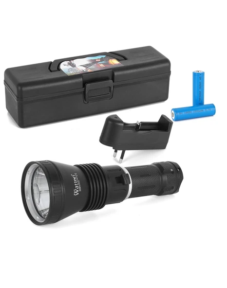 1200 LÜMEN PROFESYONEL ŞARJLI EL FENERİ WATTON WT-655 - Resim 2