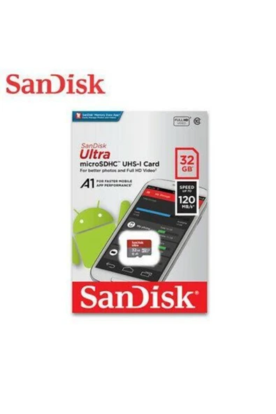 32gb Ultra Mıcrosdxc 120mb/s A1 Class 10 Uhs-ı