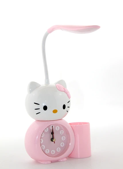 Hello Kitty Masa Lambası Saat Ve Kalemlik ürün görseli