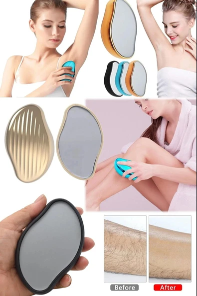 Epilasyon Aleti Kristal Acısız Tüy Dökücü Tüy Alma Silgisi Taş Tüy Alıcı Epilasyon Taş - 4