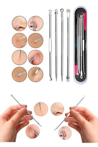 Paslanmaz Çelik Siyah Nokta Akne Sivilce Temizleme Aleti