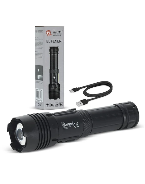 7 Mod TX6 POWERBANK EL FENERİ WATTON WT-624 ürün görseli