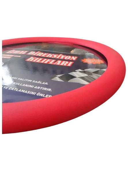 Silikon Direksiyon Kılıfı Kırmızı - 2