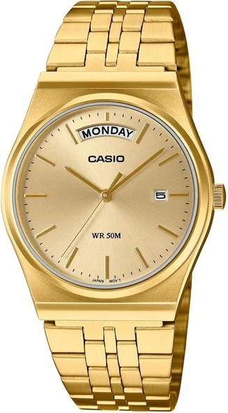 CASIO MTP-B146G-9AVDF ALTIN KAPLAMA ERKEK KOL SAATİ