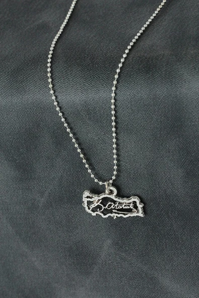 Atatürk İmzalı Metal Erkek Kolye