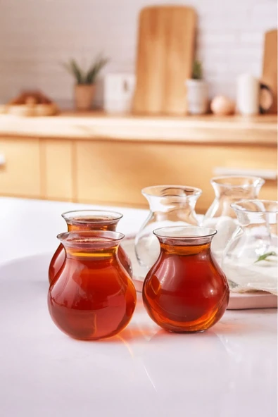 Perotti Mercan 6'lı Borosilikat 200 Ml Çay Bardağı Keyf-i Ala - Resim 3