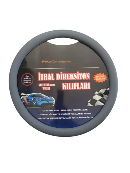 Silikon Direksiyon Kılıfı Gri - 2