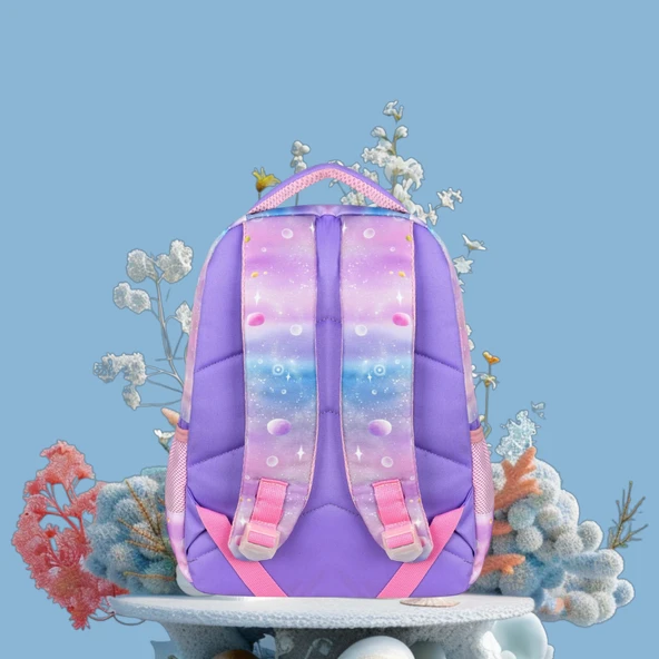 Waddell Lisanslı Dondurma Temalı Sırt Destekli, Beslenme Çantalı, İlkokul Çantası (25201) - 5