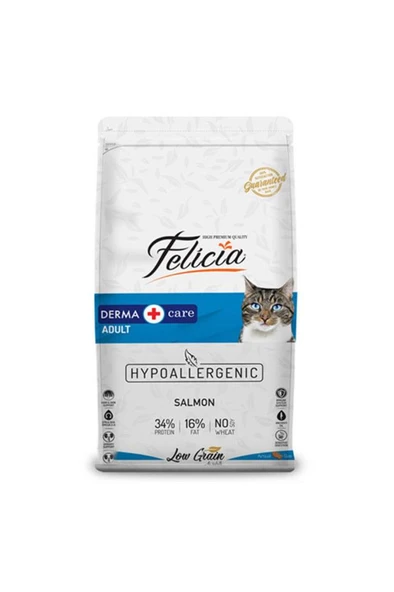 Felicia Felicia Somonlu Hypoallergenic Az Tahıllı Yetişkin Kedi Maması 2 Kg