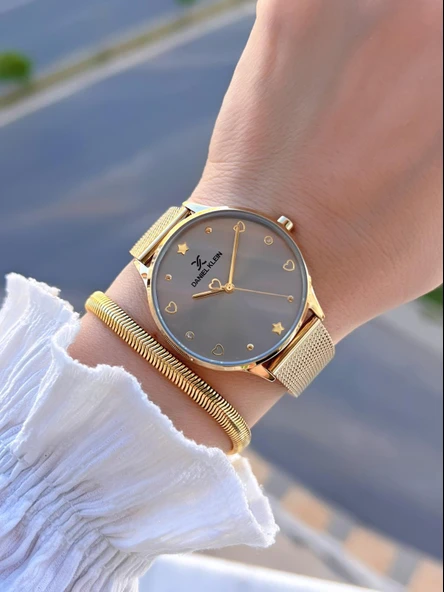 Daniel Klein Hasır Kordon 2 Yıl Garantili 3 Atm Suya Dayanıklı Kadın Kol Saati BDK.1.12789.7 - Resim 2