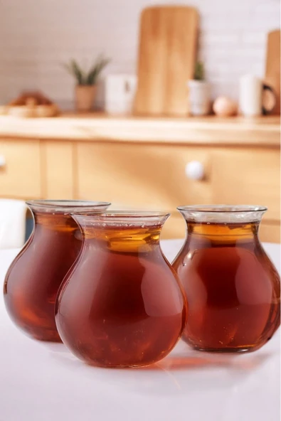 Perotti Mercan 6'lı Borosilikat 200 Ml Çay Bardağı Keyf-i Ala - Resim 4