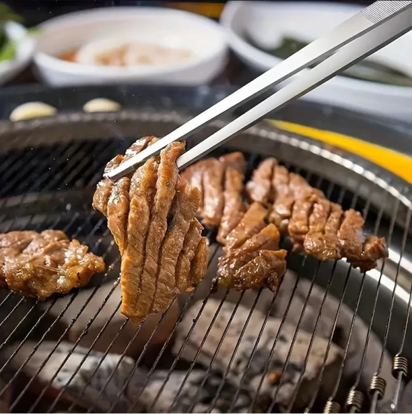 DEPOKON Çelik Şef Maşa Cımbız Uzun Masterchef 25 Cm - 3