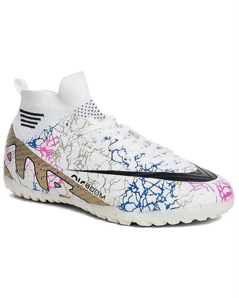 Laliga Air 565 Mdl. Beyaz-Altın (40-44) Halı Saha Futbol Ayakkabı - 2